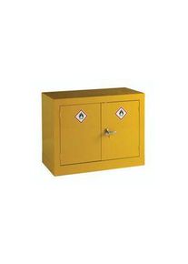 realspace Pro RS PRO Gefahrstoffschrank, 2 T&uuml;ren, abschliessbar, Stahl, 712mm, Gelb - 3147641