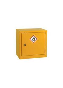 realspace Pro RS PRO Schrank f&uuml;r brennbare Fl&uuml;ssigkeiten, 1 T&uuml;r, abschliessbar, Stahl, 457mm, Gelb - 4245364
