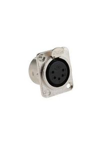 realspace Pro RS PRO XLR Connector, Socket, Straight, Panel Mount, Poles - 5 - 458046