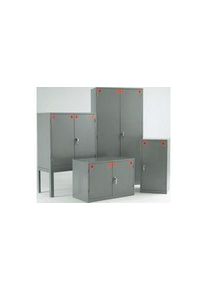 realspace Pro RS PRO Gefahrstoffschrank, 1 T&uuml;r, abschliessbar, Stahl, 915mm, Grau - 4245493