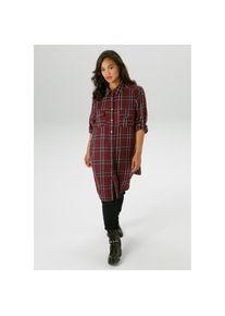 Aniston PLUS , Karobluse, in trendigen Karodessin - NEUE KOLLEKTION , Trendiges Karodessin