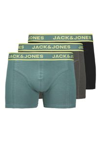 Jack & Jones Jack & Jones Boxershorts 'JACBRYSON' Herren Gr&ouml;&szlig;e M taubenblau / mokka / hellgr&uuml;n / schwarz