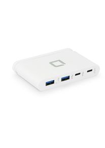 Dicota , Powerbank »USB-C Portable 4-in-1« , weiss , 2x USB Typ-C (1x Power-Delivery), 2x USB Typ-A (1x Ladefähig bis 7.5W)