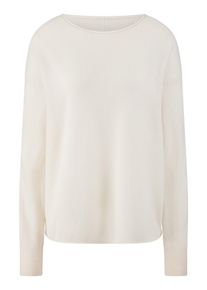 include - Pullover mit U-Boot-Ausschnitt, weiss, Gr. 46, Schurwolle