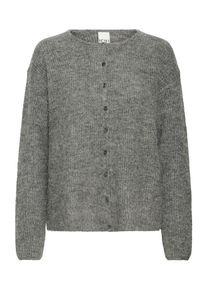 Ichi Strickjacke 'IHKAMARA' Damen, graumeliert, Gr&ouml;&szlig;e M
