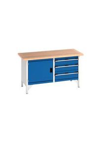 Bott Table de travail avec tiroirs et placard, 1.5m x 750mm x 840mm, 800kg - 41002025.11V