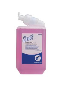 Sapone in schiuma Scott ESSENTIAL , capacità 1 l, confezione da 6 flaconi di sapone per le mani rosa, profumato Kimberly-Clark