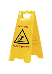 Warnschild-Aufsteller Rutschgefahr, Höhe 620 mm, VE 10 Stk, gelb