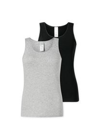 Schiesser , Unterhemd »Modern Multipacks« 2er Pack, mit schmalem Spitzenband, Single Jersey, bequem , bunt , Damen Trägertops von Schiesser
