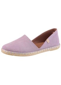 VERBENAS , Damen , Espadrille »CARMEN SERRAJE« , Schlupfschuh, Sommerschuh, Loafer mit typischem Jute-Rahmen , lila , Gelenkoffenes, sommerliches...