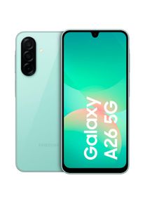 Samsung , Smartphone »Galaxy-A26 5G - 128GB«, mint , grün , Geschützte Daten – Persönliches gesichert durch Samsung Knox Vault