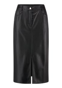 Basler - Midi-Bleistiftrock, schwarz, Gr. 42, Kunstfaser