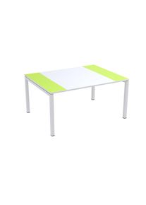 Konferenztisch easyDesk , HxBxT 750 x 1500 x 1160 mm, weiß/grün easyDesk