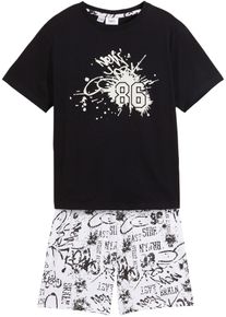 Shorty aus reiner Baumwolle (2-tlg. Set) in weiss, Gr&ouml;sse 128/134, 100% Baumwolle, bonprix