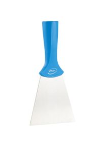 Schaber, Stielmodell, mit Edelstahlblatt, VE 10 Stk, blau vikan