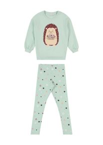 name it Set 'NMFVALONA' Mädchen, kitt / mint / rubinrot / weiß, Größe 122