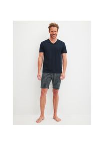 Calida , Shorty »Cotton Special«, (2 tlg.), V-Ausschnitt, Kurzarm, Baumwolle , blau , Kurz-Pyjama für Herren von Calida