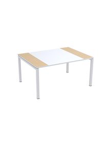 Konferenztisch easyDesk , HxBxT 750 x 1500 x 1160 mm, weiß/Buche-Dekor easyDesk
