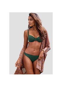 Copenhagen Studios , Bügel-Bikini-Top »Nela«, mit Doppelträgern , grün , Modische Strukturware im Steifendesign