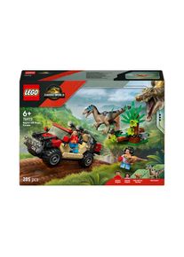 Spielbausteine »Jurassic World Raptor: Verfolgungsjagd mit dem Geländewagen«, (285 St.) , Lego