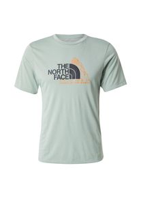 The North Face Sportshirt 'Moutain Foundation' Herren, pastellgr&uuml;n / orange / schwarz, Gr&ouml;&szlig;e M