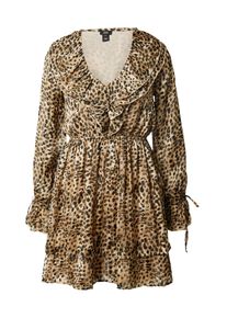 River Island Kleid 'KATIE' Damen Gr&ouml;&szlig;e 42 hellbraun / dunkelbraun Winterkleid