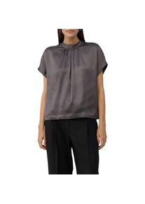 s.Oliver BLACK LABEL, Unisex, s.Oliver BLACK LABEL Satinbluse mit Falten, anthrazit, 34, Bluse von s.Oliver BLACK LABEL