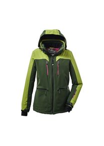Killtec , Skijacke »KSW 252 WMN SKI JCKT«, Wasserdichte Skijacke mit Colourblock-Design und vielen Taschen , grün , Funktionsjacke mit abzippbarer...