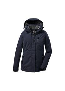 Killtec, Unisex, Outdoorjacke &raquo;KOW 140 WMN JCKT&laquo; Wasserdichte Unisexjacke, atmungsaktiv, abnehmbare Kapuze, navy, 46, Unisex Funktionsjacke mit 