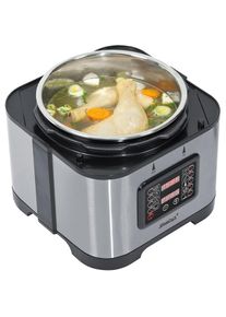 Steba Dampfdruck-Kocher »DD 1«, 800 W, 9 Automatikprogramme, 5 Liter Schüssel schwarz edelstahlfarben/schwarz Cool Wall Gehäuse