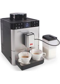 Melitta Kaffeevollautomat »Passione® One Touch F53/1-101, silber«, One Touch Funktion, tassengenau frisch gemahlene Bohnen silberfarben...