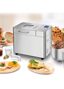 Unold Elektro UNOLD Brotbackautomat »Backmeister Edel 68456«, 16 Programme, 550 W, bis zu 1.000 g Brotgewicht silberfarben edelstahlfarben