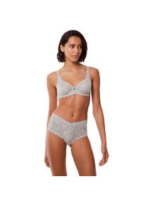 Triumph , Maxislip »Amourette«, Stretch-Spitze, klassische Passform, Mikrofaser, flache Nähte , grau , Triumph Slip mit Spitze für stilvolle Eleganz
