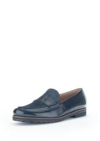 Gabor - Slipper, blau, Gr. 38, Bis Größe 44, Leder