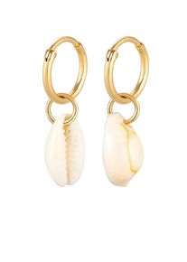 Elli, Femmes Boucles d'oreilles, or / blanc naturel