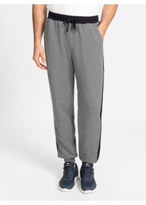 Witt Herren Freizeithose mit B&uuml;ndchen am Saum, grau-meliert, Gr&ouml;&szlig;e 52/54, 50% Baumwolle, 50% Polyester