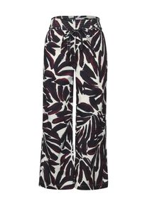 Cecil, Femmes Pantalon 'Neele', bleu fonc&eacute; / rouge rubis / blanc