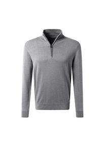 Pierre Cardin , Strickpullover, mit Troyer Kragen , grau , Pullover von Pierre Cardin