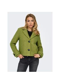 Only , Kurzjacke »ONLVALERIA JACKET CC OTW« , grün , Kurze Jacke von Only in Teddyplüsch Optik