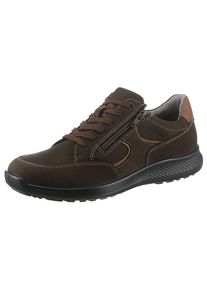 Jomos , Schnürschuh »Campus« , Halbschuh, Bequemschuh, Sneaker in extraweiter Form , braun , Bequemer Schnürschuh mit praktischen Reissverschlüssedn