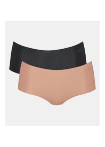 Sloggi , Panty »ZERO Microfibre 2.0«, (2er Pack), nahtlos, ultraleicht, flache Abschlüsse, feminin , braun , Damen-Shots von Sloggi