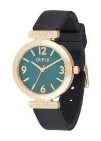 Guess Uhr Damen Gr&ouml;&szlig;e One Size gold / smaragd / transparent