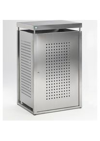 Mülltonnenbox, Volumen 240 l, Edelstahl Var