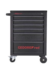 Werkstattwagen MECHANIC, 6 Schubladen, schwarz, HxBxT 910 x 628 x 418 mm Gedore