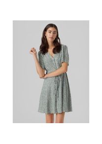 Véro Moda Vero Moda , Minikleid »VMALBA SS SHORT DRESS WVN NOOS«, Sommerkleid , grün , Regular Fit Passform, die locker sitzt und kleine Problemzonen kaschiert