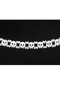 partydeco Schaurige Totenkopf Girlande 3m