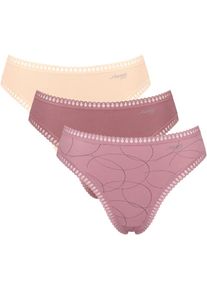 Sloggi , Slip »GO Crush«, (3er Pack), hoher Beinausschnitt, Spitze, feminin, weich, elastisch, Baumwollmix , High-Leg-Slip von Sloggi