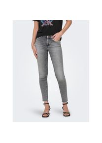 Only , Skinny-fit-Jeans »ONLBLUSH MW SKINNY DECO ANK RW REA0918« , blau , Skinny-Fit Jeans, die deine Figur betont und für einen modischen Look sorgt