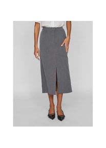Vila , Maxirock »VIVARONE HW LONG SKIRT - NOOS« , grau , Knöchellanger Rock von Vila