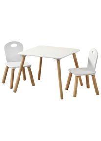 Kesper Kindersitzgruppe , Weiss , Holzwerkstoff , FSC , Baby- und Kindermöbel, Babyzimmer, Kindersessel & Kindertische